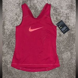 Girls Pink Nike Tank Top